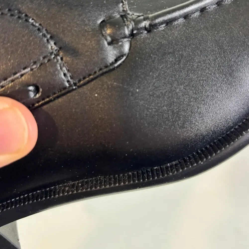 Tahari NWT Men's Size US 8.5 Black Leather Oxford Dress Shoes - Randall